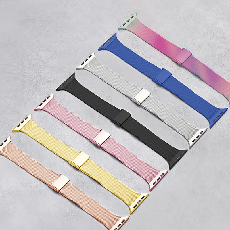 

Woman Milanese Wristband for Iwatch 38mm 40mm 42mm for Apple Watch Series 5 44mm Strap Small Waist Slimm Bracelet Accessories