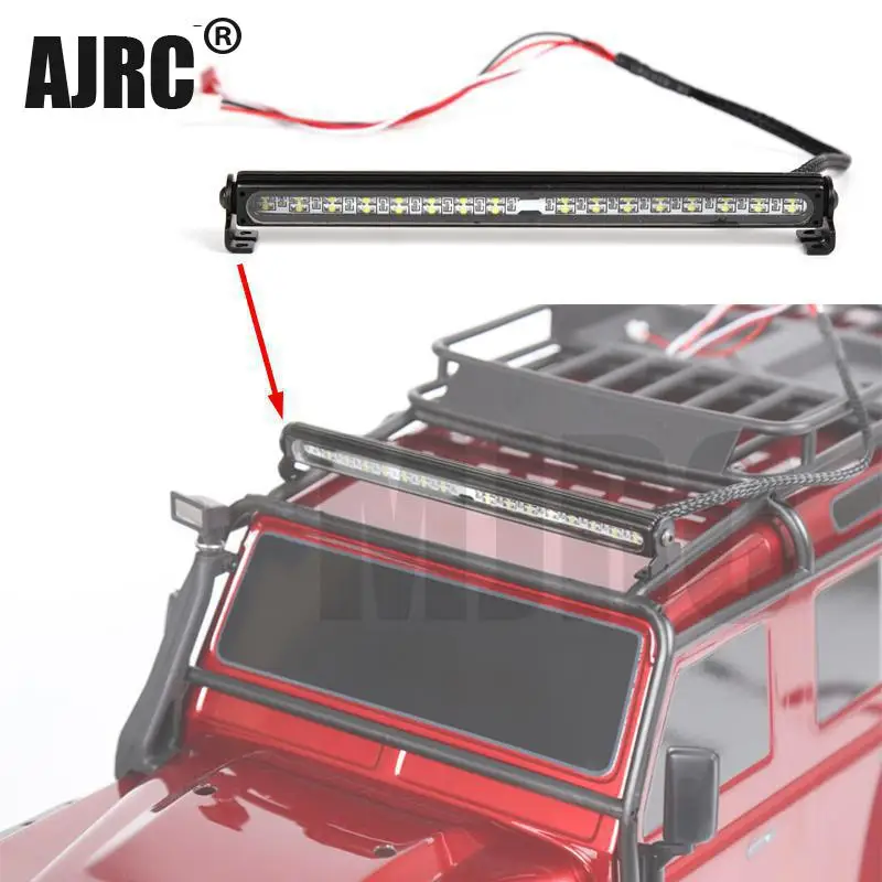 

RC Car Parts Trx4 Metal LED Roof Lamp Light Bar for 1/10 RC Crawler Traxxas Trx-4 Trx4 axial 90046 90047 RC4WD Car Accesories