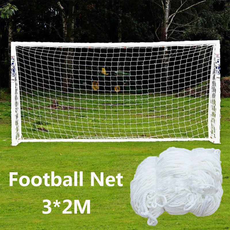 

3*2M Football Net Soccer Goal Net Soccer Ball Cotton Football Training Post Nets Full Size Soccer Accessories (Nets only)