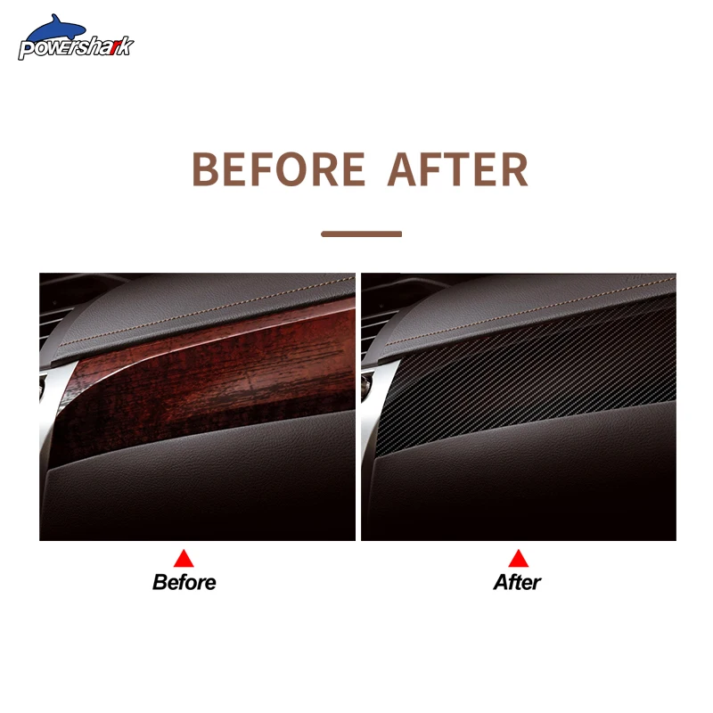 

Car Interior Trim Protective Film Anti Scratch 5D Carbon Fiber Vinyl Sticker For Toyota Camry XV50 2012-2017 Accessories