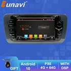 Автомагнитола Eunavi 2 din Android 10 для Seat Ibiza 6j 2009-2013 головное устройство 2 din gps-навигация Мультимедиа Стерео IPS TDA7851 BT
