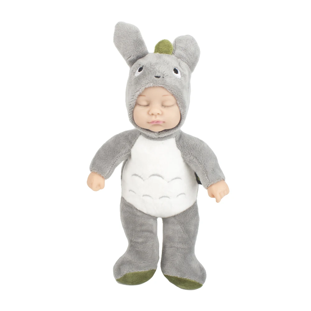 

Free Shippng kawaii sleeping baby dolls plush toys Birth Gift for kids girl Christmas birthday gift stuffed pvc toy