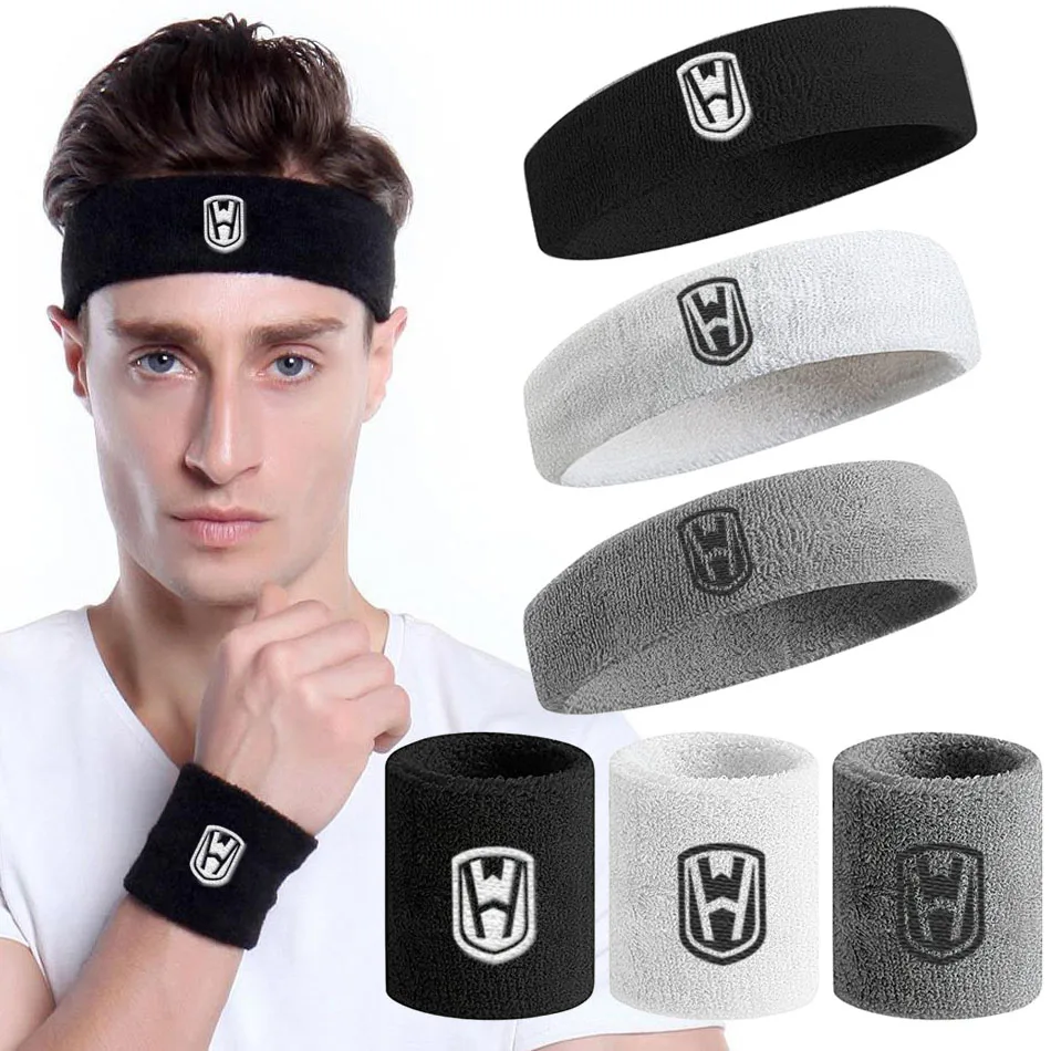 WorthWhile Cotton Athletic Headband Elastic Sweatbands Women Men Basketball Sports Gym Fitness Sweat Band Volleyball Tennis | Спорт и