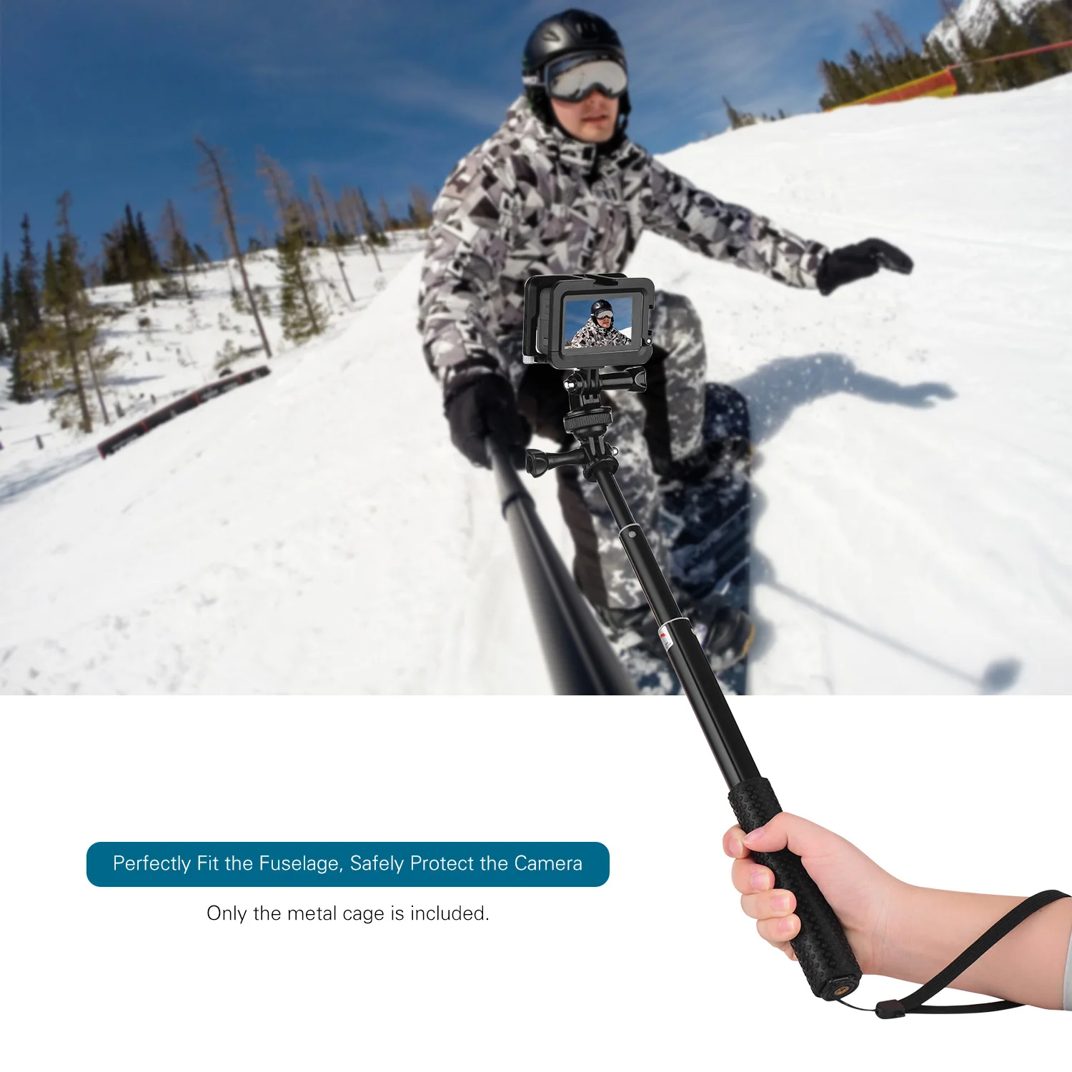 Камера Andoer Cage для OSMO чехол экшн съемки с креплением на Холодный башмак 1/4 винтов