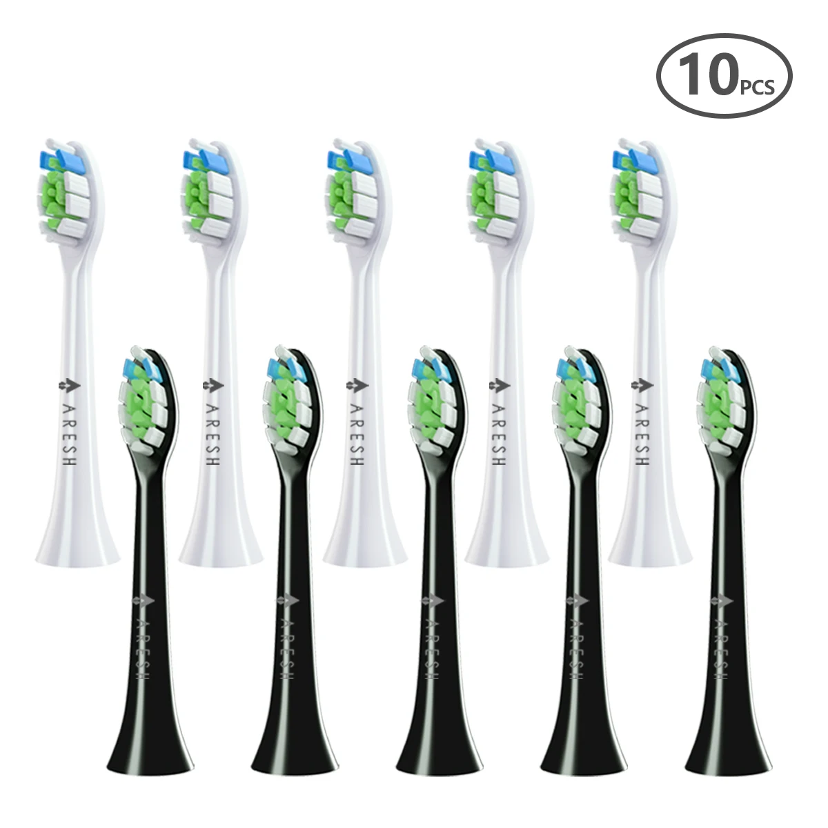 Enlarge 10PCS/Set Replaceable Brush Head For Philips Hx3,Hx6,Hx9 Series Toothbrush Clean Action Brush Heads Clean Sonicare Flexcare