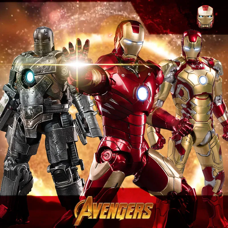 

Original ZD 7 Inches Marvel Iron Man Mark Suit MK1 MK2 MK3 MK4 MK5 MK6 MK7 Legends Action Figure Toys Doll