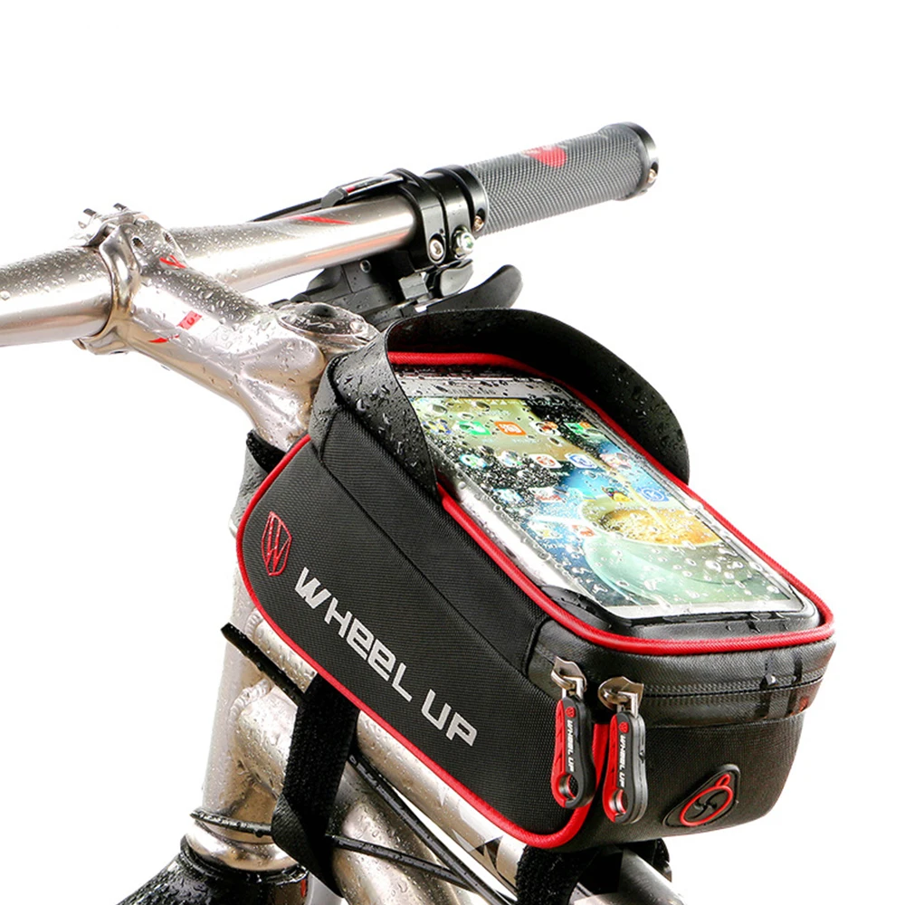 

6.0inch Cycling Bicycle Bag Bike Head Tube Handlebar Cell Mobile Phone Bag Case Holder Screen Phone Mount Bags Case Pouch XA199A