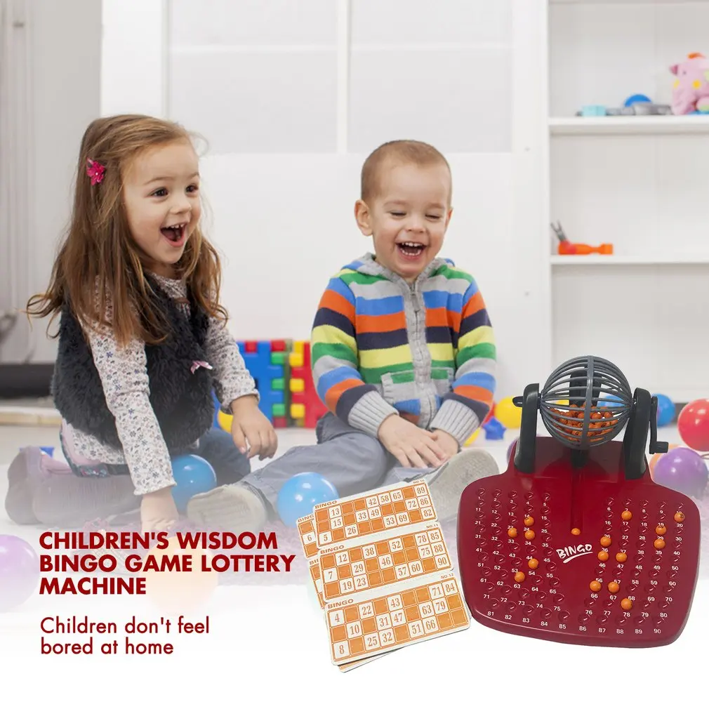 Лотерейный стакан лотерея 90 пронумерованных шаров 48 карт Семейная Игра