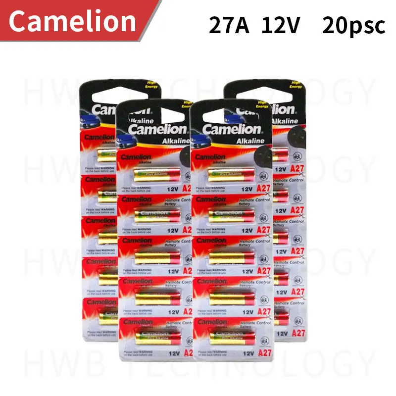 Оптовая продажа 20 шт./лот новинка 12 В ультращелочная батарея Camelion A27 27A/аварийные
