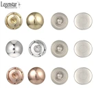 Зажимы для кнопок для сменного кожаного браслета из нержавеющей стали