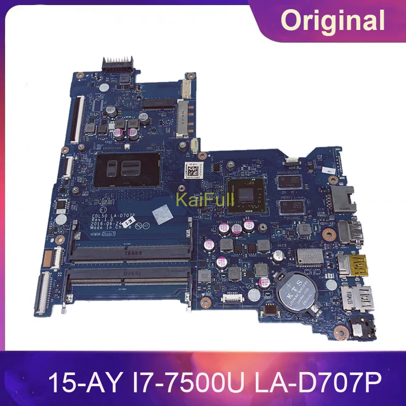Материнская плата для ноутбука HP 15-AY 15-AY180TX I7-7500U CPU R7 M440 4 Гб GPU CDL50 LA-D707P 903786-601 903786-501