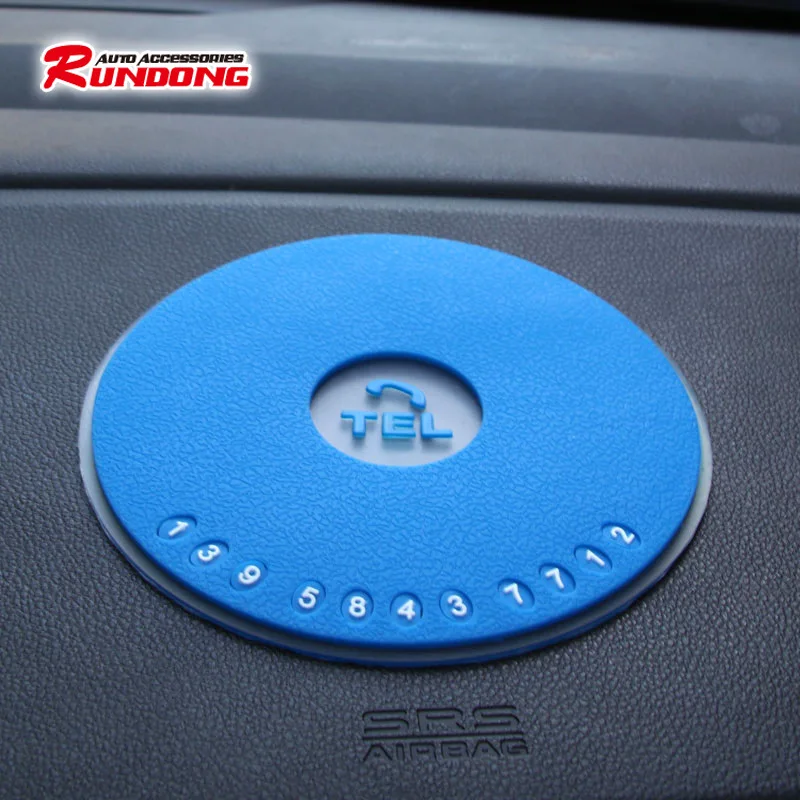 

Round parking assistant anti-skid pad car Perfume seat silicone anti-skid pad stop Belt parking plate BYS-207