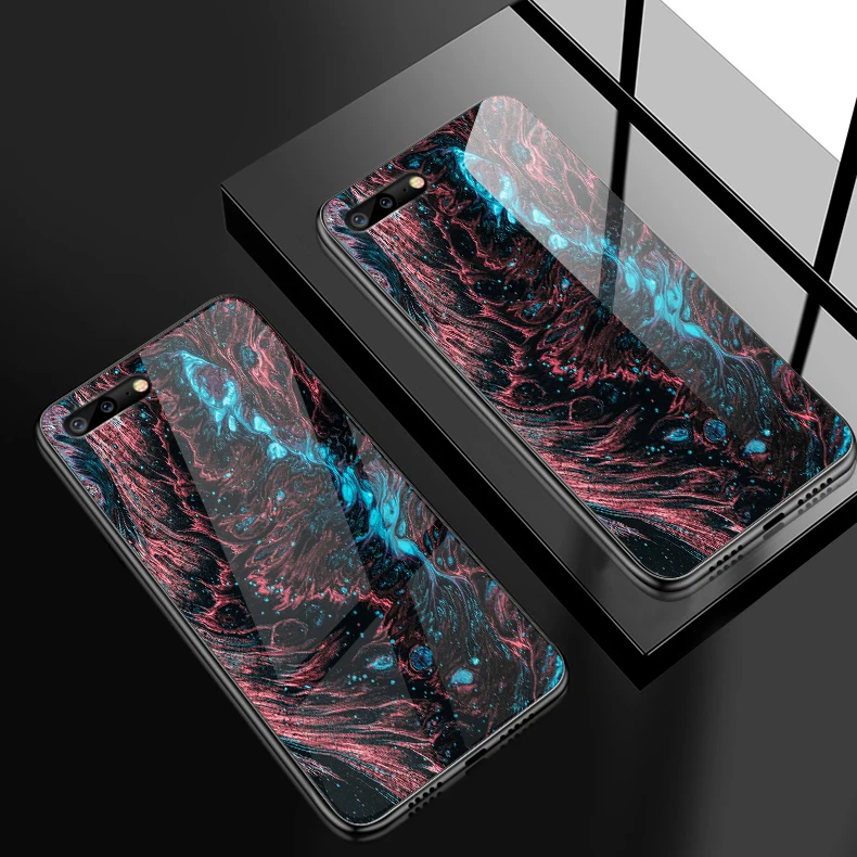 W388 Закаленное Стекло чехол для iPhone 5S, se, 6, 6 S, 7, 8 Plus XR XS MAX чехол для Meizu M5 M6 M8 M9 Примечание 16th плюс противоударный Твердые чехлы - Цвет: W388
