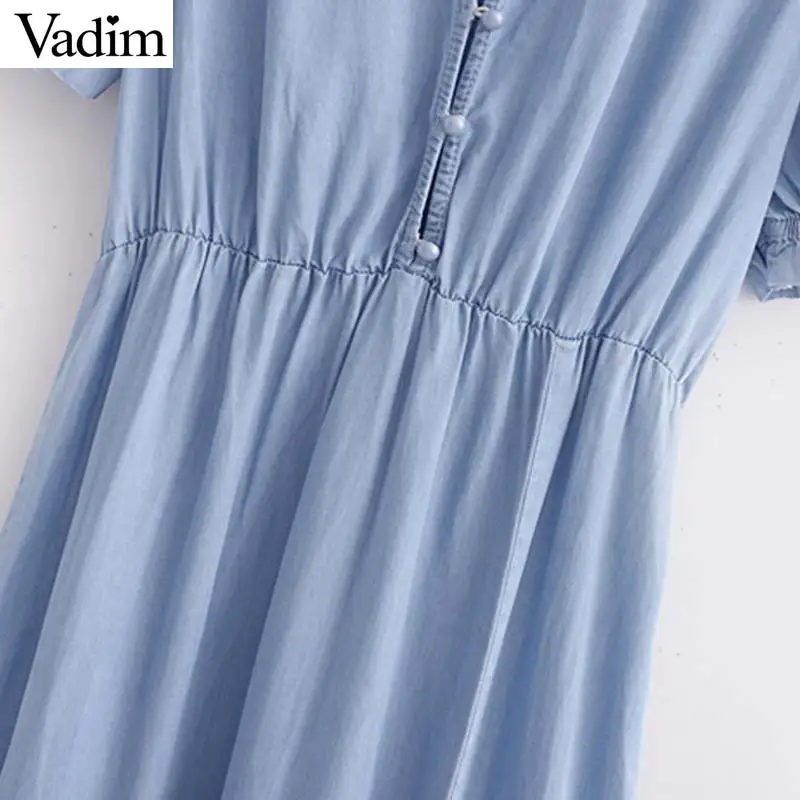 Женское элегантное платье vadim миди с v-образным вырезом коротким рукавом комплект