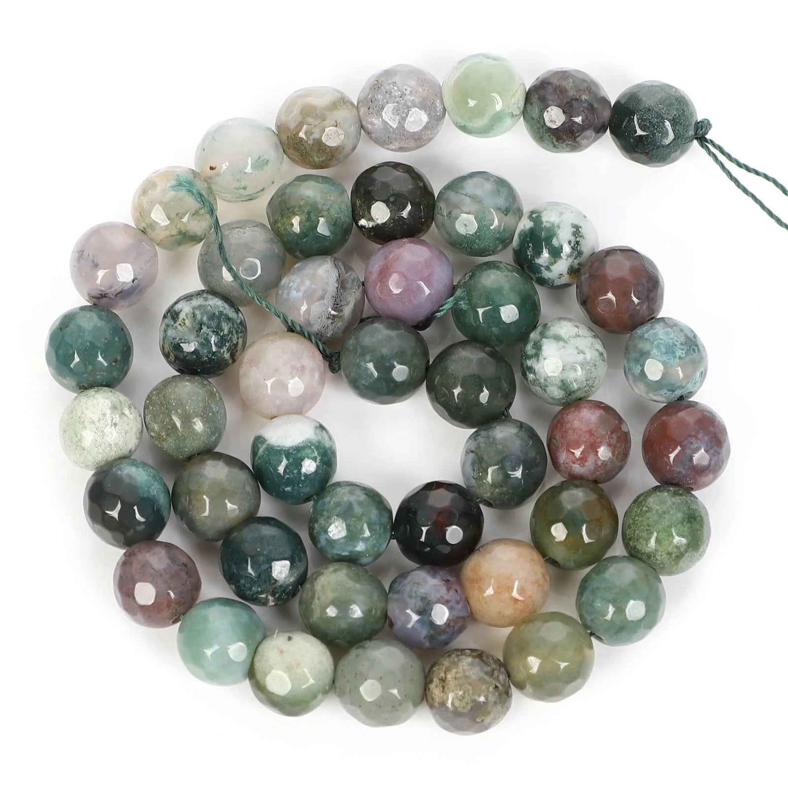 16 &quotнитка ограненный натуральный камень круглые индийские Агаты свободные