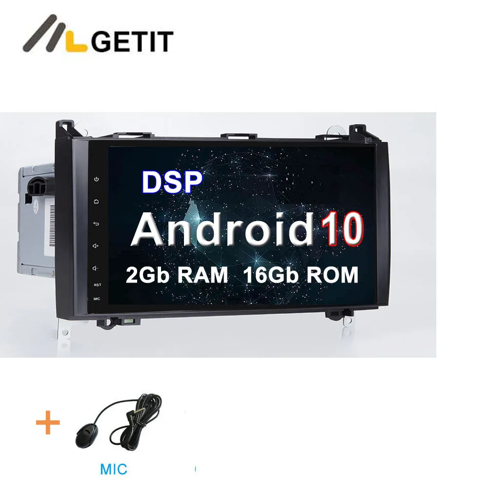 2G-RAM 16G-ROM DSP DSP Android 10 Автомагнитола Стерео gps головное устройство для Mercedes Benz B200 W169 W245 Viano Vito W639 Sprinter W906 - Цвет: 2G-RAM 16G-ROM DSP