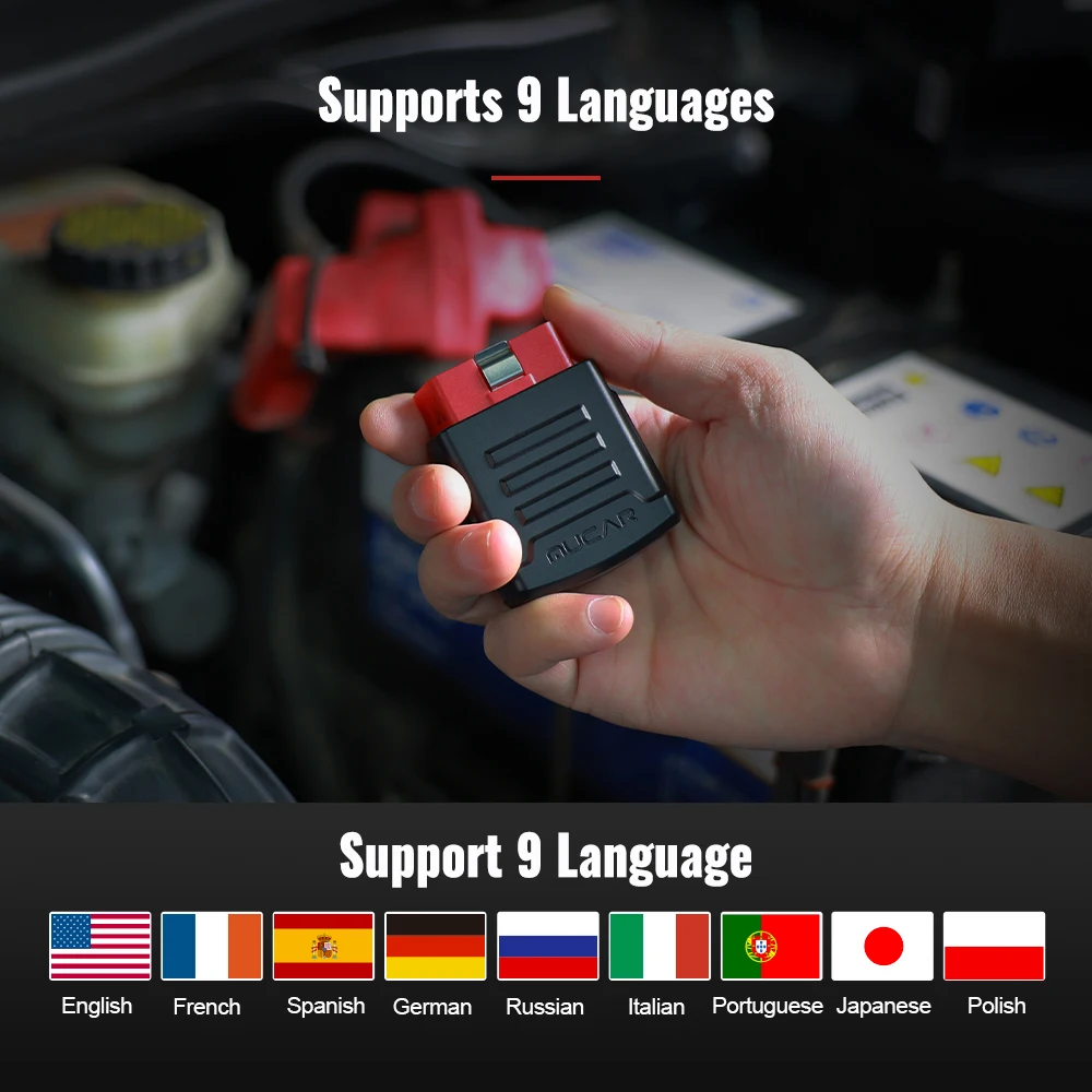 MUCAR BT200 Bluetooth Automotive Obd2 Scanner for Auto Car Full System Diagnostic Tools Code Reader Tester PK AP200 Thinkdiag | Автомобили