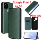 Углеродное волокно для Google Pixel 4a 5G Чехол-книжка на магните с откидной крышкой-подставкой карты Бумажник Защитный кожаный чехол-бумажник с Pixel 5 5A 4 XL полное покрытие