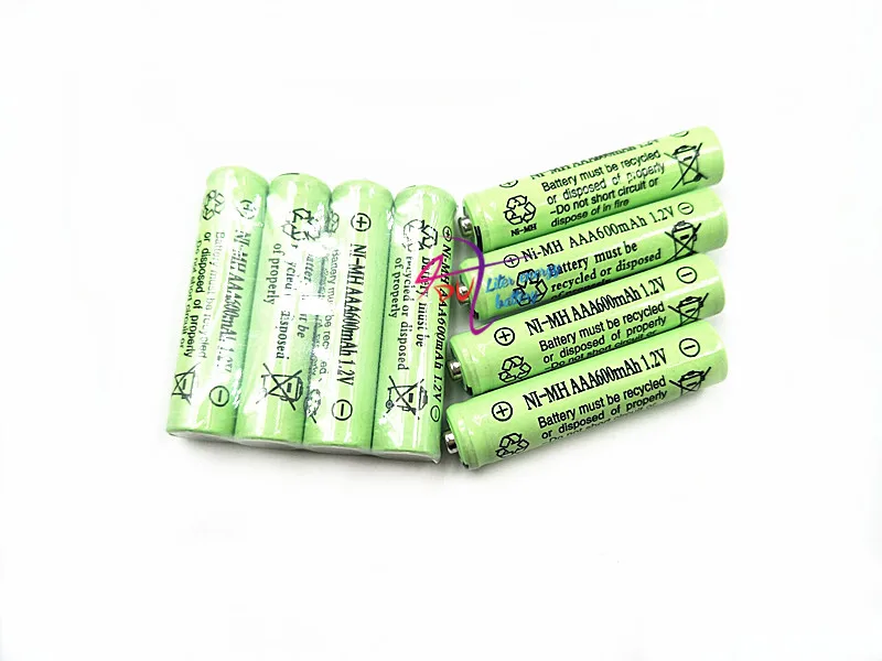 4-20 шт 10450 1,2 V 600MAH аккумуляторная батарея 600mAh реальная емкость NiMh AAA батареи набор с 1000 циклом для светодиодный фонарик