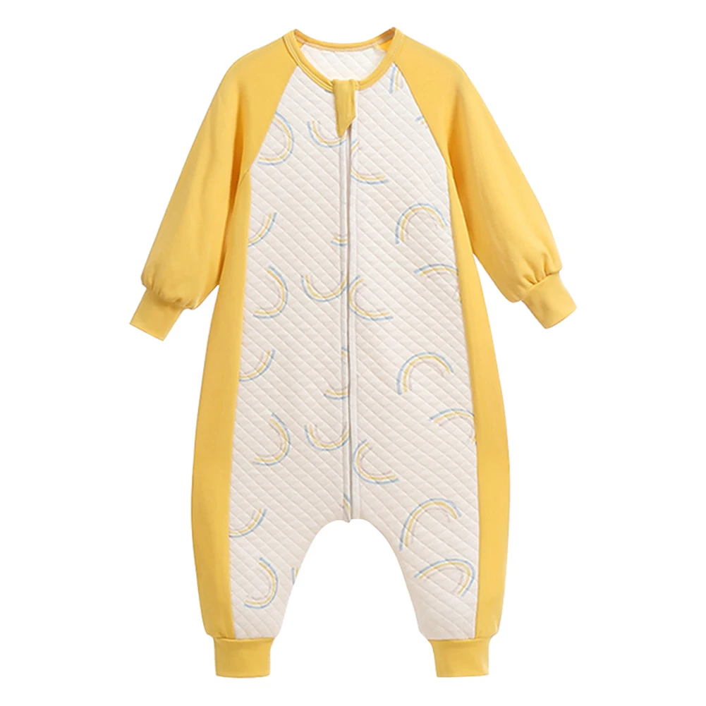 

Wearable Blanket Pajamas Thicken Autumn Winter With Legs Long Sleeve Baby Sleep Bag For Toddler Cotton Blend Keep Warm Casual