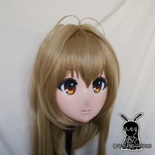 

(Rabbit 99) Resin Cross dress Pretty Girl Head BID Doll Mask Japanese Anime Kigurumi Mask Cosplay with Wig