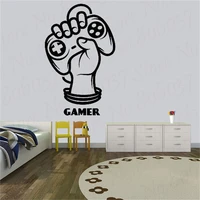 vinyl wall decal gamer joystick player game zone teenage room gamer mural wall sticker bedroom decoration wl879