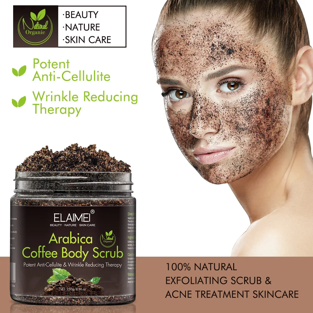 

Arabica Coffee Body Scrub Cream Improve Complexion Smooth Refreshed For Exfoliating Whitening Moisturizing Anti Cellulite Care