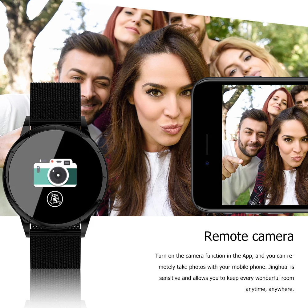 

ORDRO Smart Watch 1.22in Step Counter Heart Rate Blood Pressure Exercise Sedentary Reminder Smartwatch Sport Fitness Bracelet