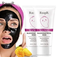 2pcslot blackhead remover acne treatment nose and face skin care oil control mud pore strip mask face clean whitening cream