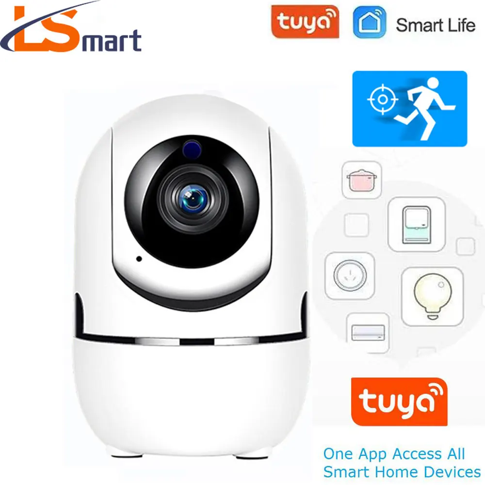 

LSmart 1080P WiFi Camera Tuya Wireless IP Camera Intelligent Auto Tracking Home Security Surveillance Camera