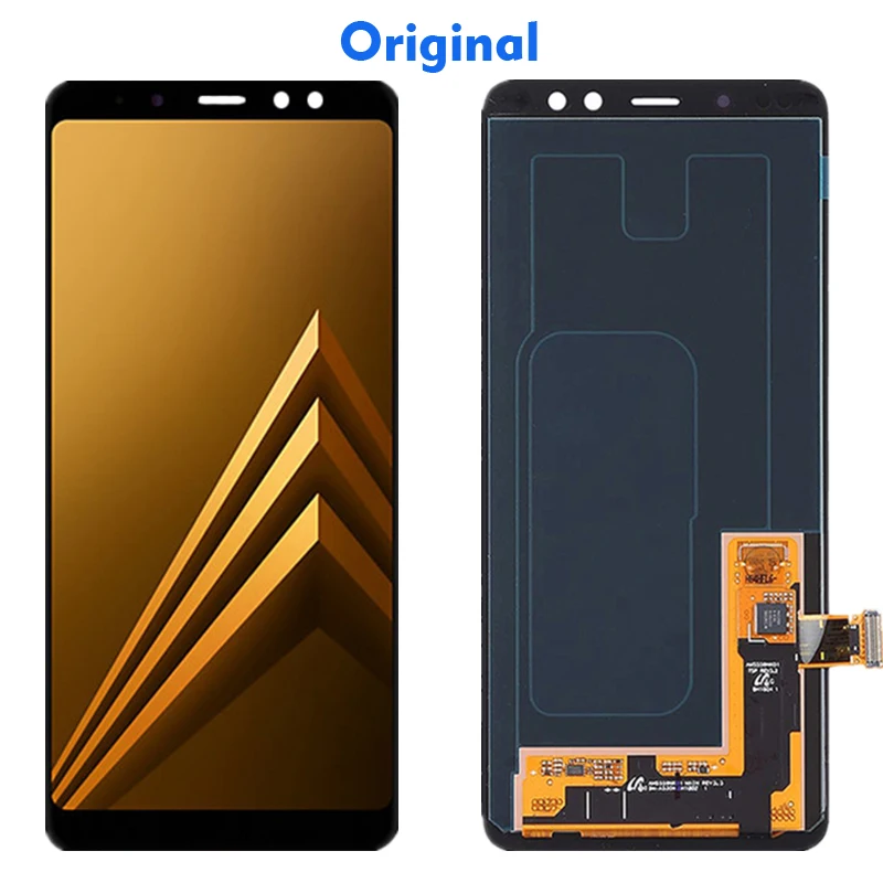 Pantalla LCD A530 Original Super Amoled para Samsung Galaxy A8 2018 SM A530F DS, montaje de digitalizador con pantalla t&aacute;ctil, TFT Incell OLED-1