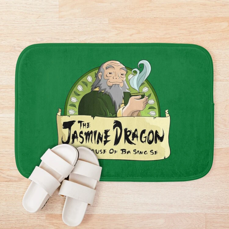 Коврик для ванной с жасминовым драконом банный коврик чайного дома мультяшный