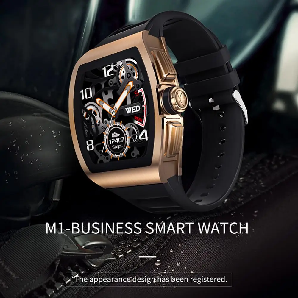 

Спортивные Смарт-часы M1 с полностью сенсорным экраном, влагозащита IP68, Bluetooth, пульсометр, кровяное давление, для взрослых
