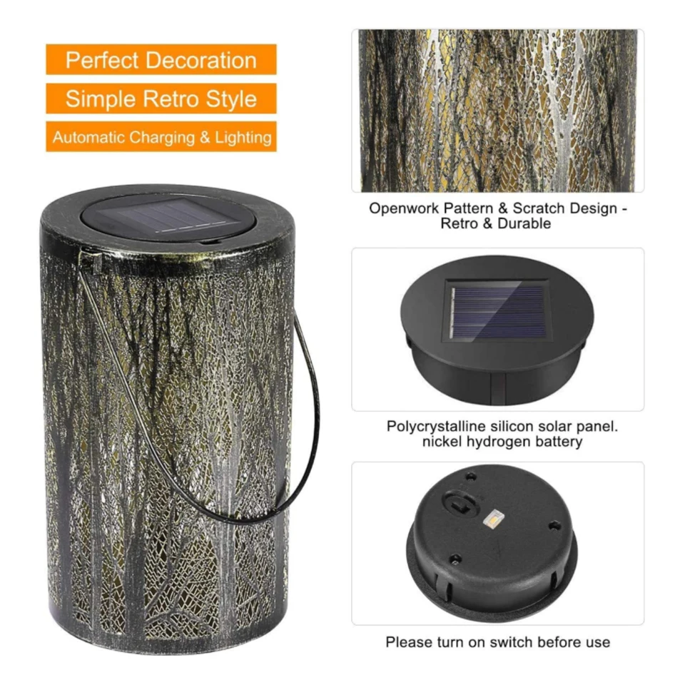 Солнечный садовый светильник наружный водонепроницаемый декоративный