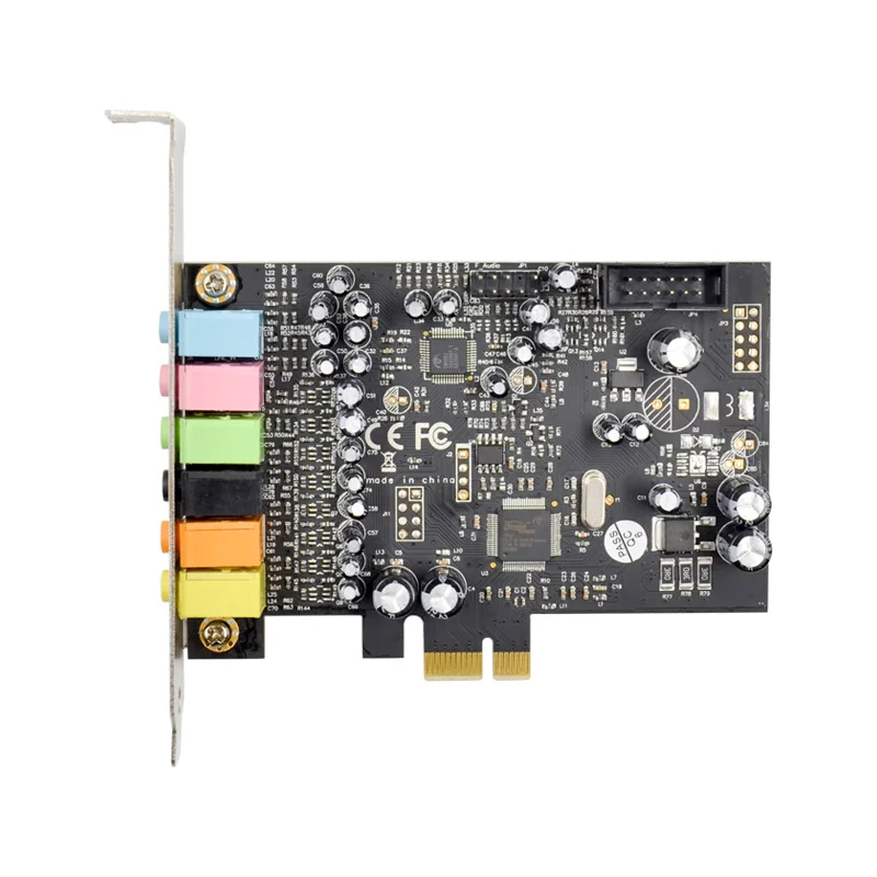 PCIe 7.1CH звуковая карта стерео объемный звук PCI-E встроенный 7 1 канальный чип CM8828 +