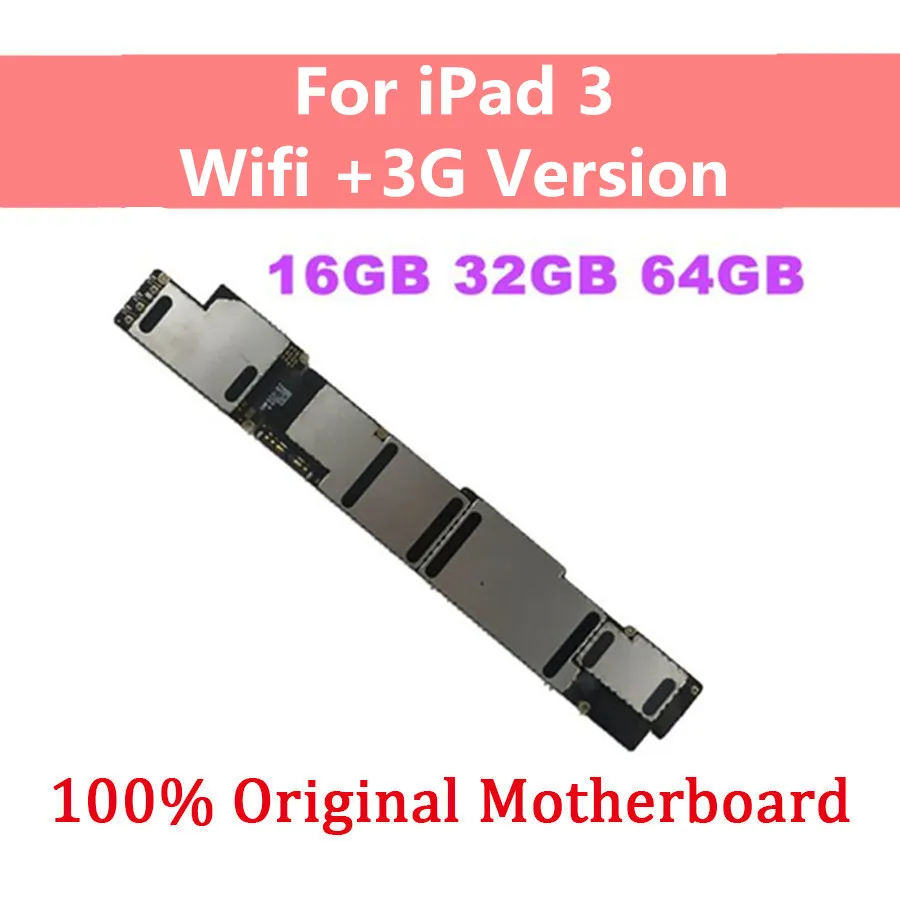Wi Fi 3G версия для iPad 3 оригинальная логическая плата с чипами материнская 16 ГБ 32 64