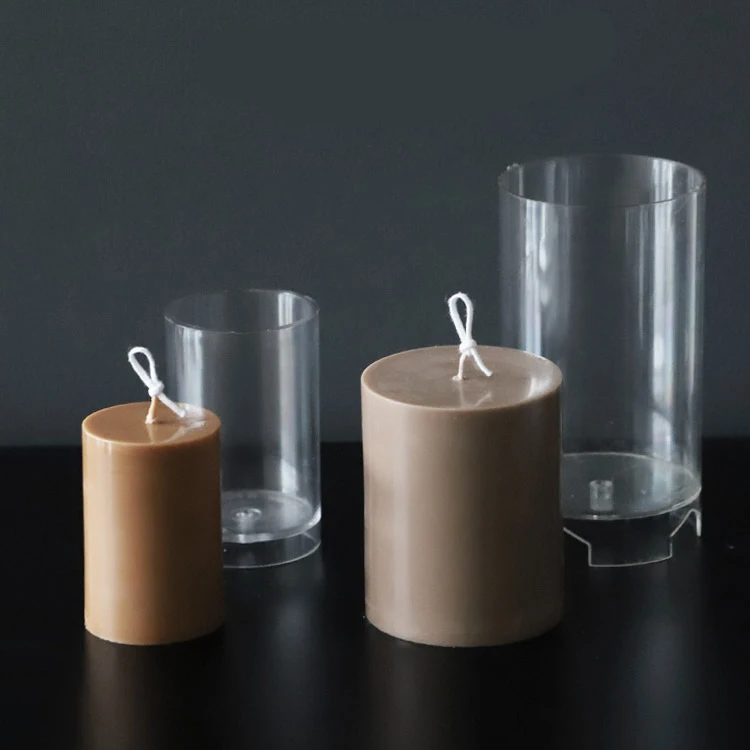 Ertical полоса акриловые аквариумы лампы в форме свечи формы поставки DIY ребра глины