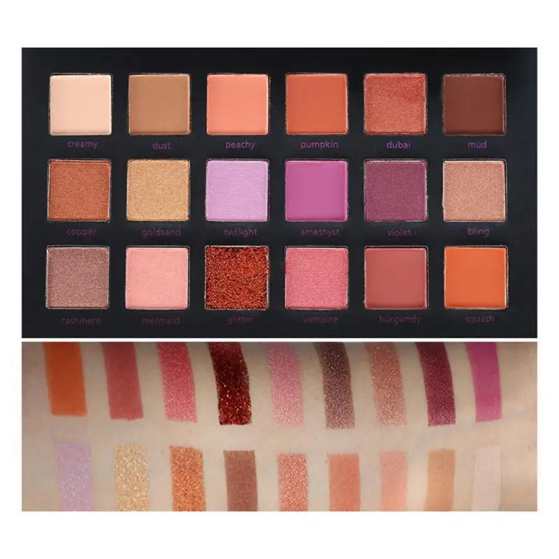 Beauty Glazed 18 видов цветов Палитра теней для век матовые перламутровые блестящие