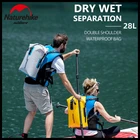 Наружная водонепроницаемая сумка Naturehike для сухого и влажного отделения, объем 28 л, водонепроницаемый рюкзак, ткань ТПУ, портативное плавание, дрейфующий пляж