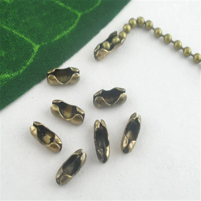 500 шт. Дорин коробка соединения шаровой цепи пряжки подходят 1 5 мм-2 мм сплав