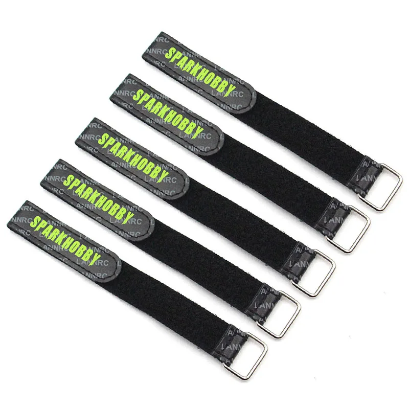 

LANNRC 20X245mm Wear-Resistant Iron Buckle Leather Battery Straps For 4S 6S Lipo 5inch RC FPV Crossing Drones