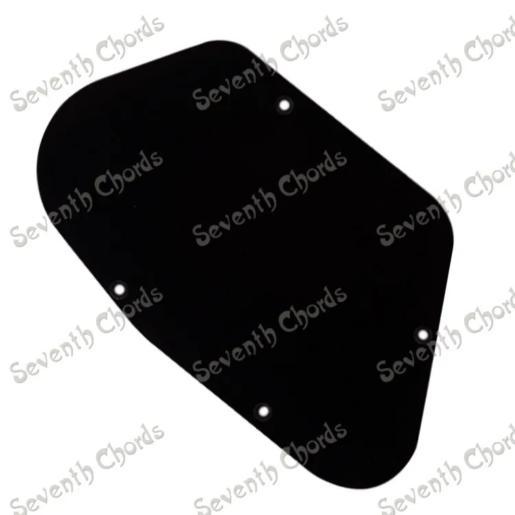 

Black Plastic Bass Guitar Cavity Cover Cover Back Plate Wiring BackPlate - HC-1033