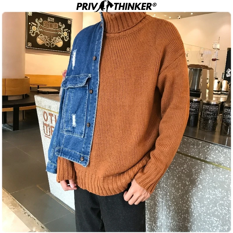Privathinker Woman 2020 Colorful Turtleneck Pullovers Sweater Female Fahsion Autumn Winter Clothes Lady Knitted Sweaters Warm | Женская