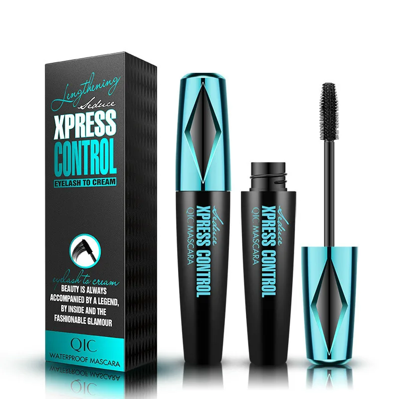 

3pcs *10ml Makeup 4D fiber black eye lashes , waterproof and curling, thick and non-dainty blue mascara