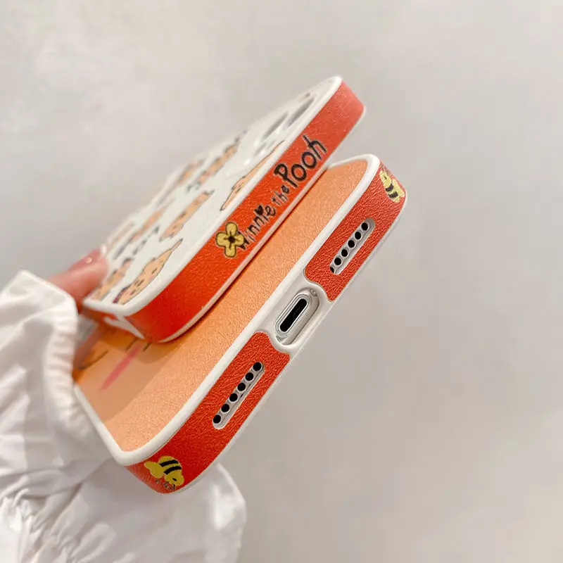 

Disney Cartoon Cute Pooh Couple Phone Case for iPhone 7/8P/SE/X/XR/XS/XSMAX/11/12Pro/12mini/11PROMAX/Girls Phone Cover