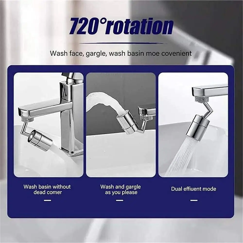 

Universal Splash-proof Water Filter Nozzle for faucet tap for kitchen 720rotating Bathroom Kitchen accessories