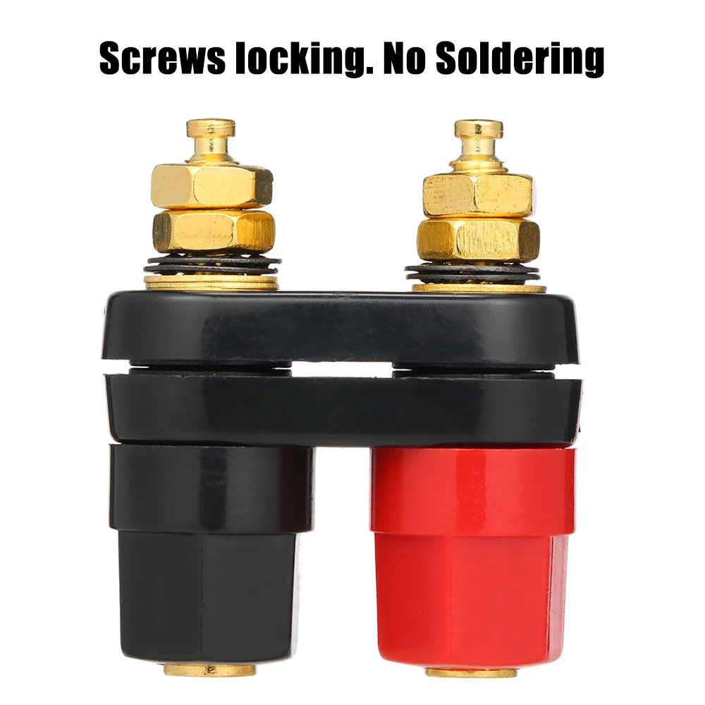 4 мм двойной разъем типа банан Клеммная клемма для усилителя динамика блок