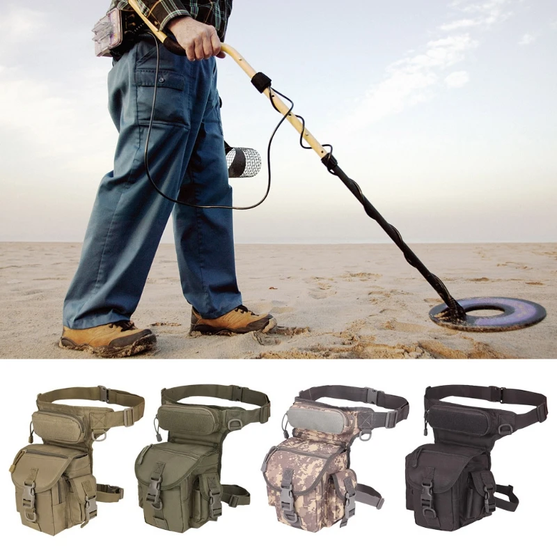 

Waterproof Oxford Cloth Camouflage Style Pinpointing Metal Detector Find Bag Messenger Journalist Photography Sports leg bag