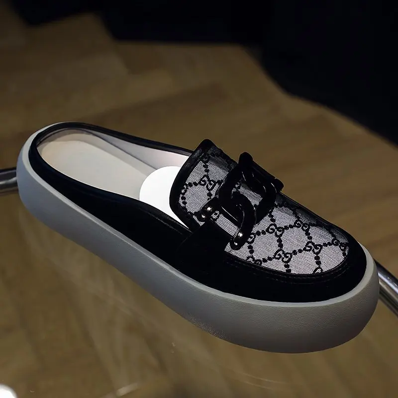 

Women Casual Shoes New Summer Women's Slippers Fashion Two Ways Sneakers Mesh Breathable Women Sneakers Platform Thick Shoes
