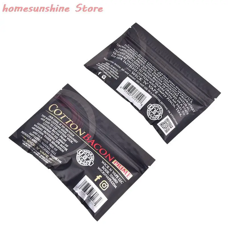 20 штук нового 100% хлопкового бекона для электронных сигарет, подходит для RDA RTA атомайзеров, танков и вейперов